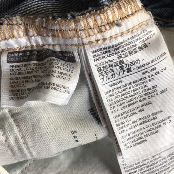 Levi’s Cheeky High-Rise Denim Shorts - Size 31 NWT - Picture 12 of 13